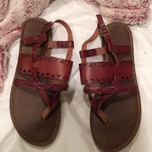 Dark brown sandals